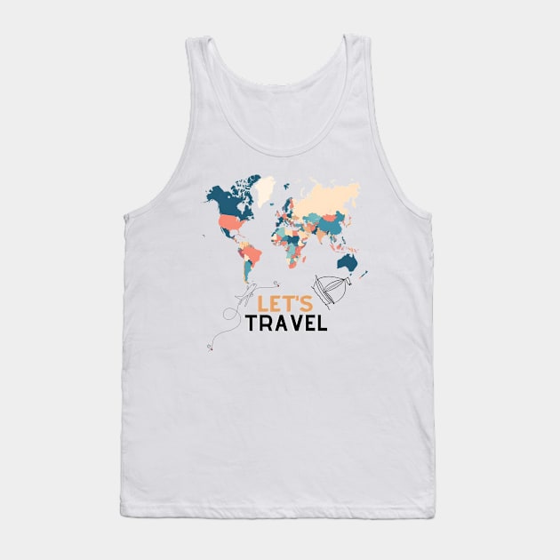 Travel mind Tank Top by YuYu